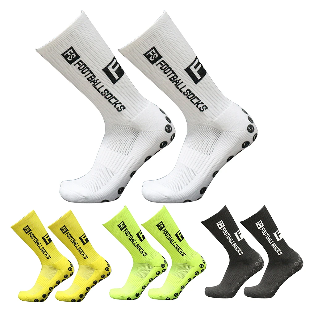 Sports Football Socks Men and Women Socks Anti-slip Soccer Socks Silicone Suction Basketball Grip Socks