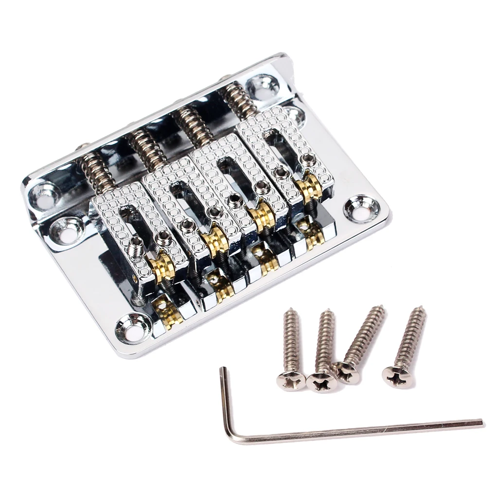 Electric Guitar Hardtail Bridge Metal Roller Guitar Bridge Accessory for Cigar Box Guitars and Guitar Tools view 4