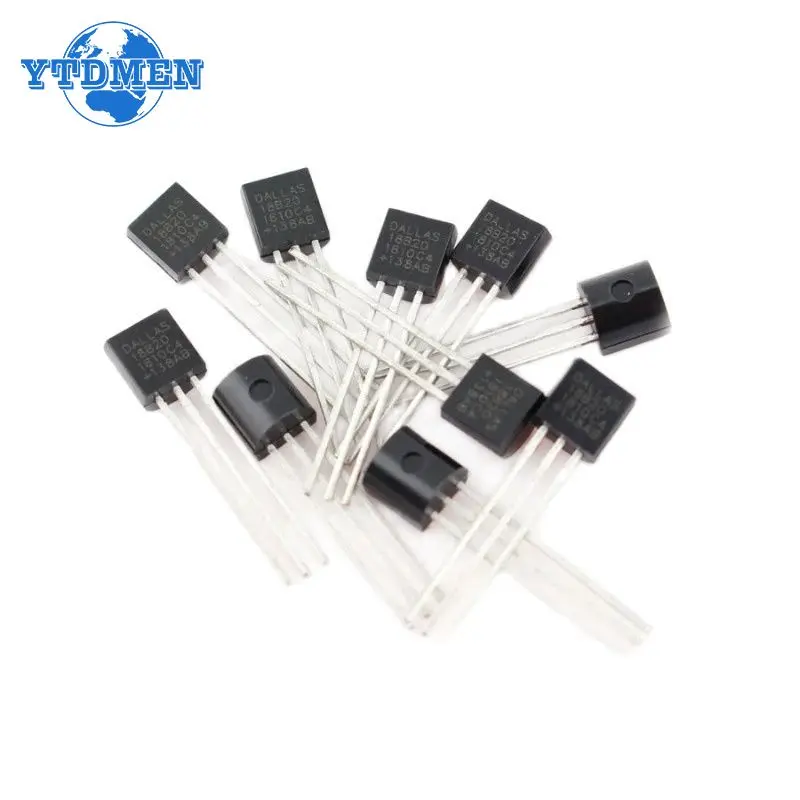 5/10PCS DS18B20 Temperature Sensor 18B20 TO-92 Programmable Digital Thermometer Sensors Chip for Arduino