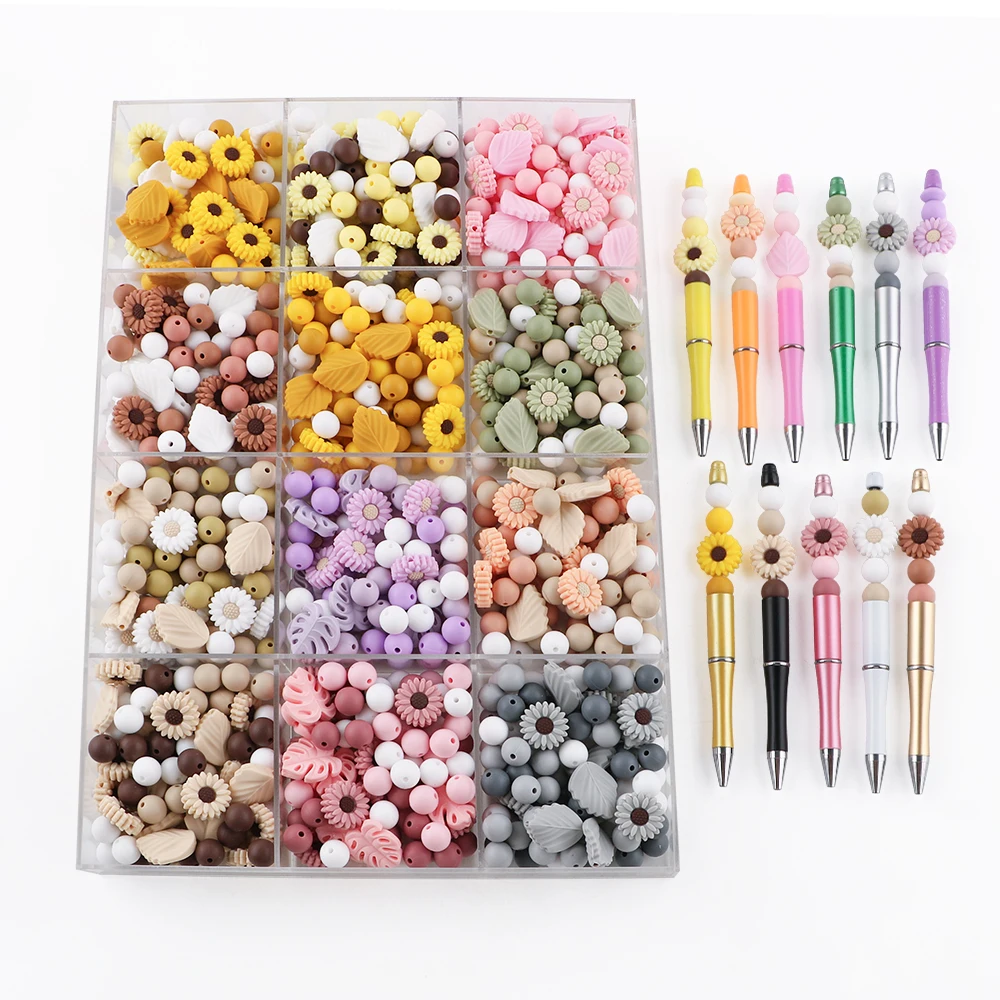 

40 шт./компл. свободные силиконовые бусины, смешанные для браслета, ожерелья, ювелирных изделий, аксессуаров ручной работы