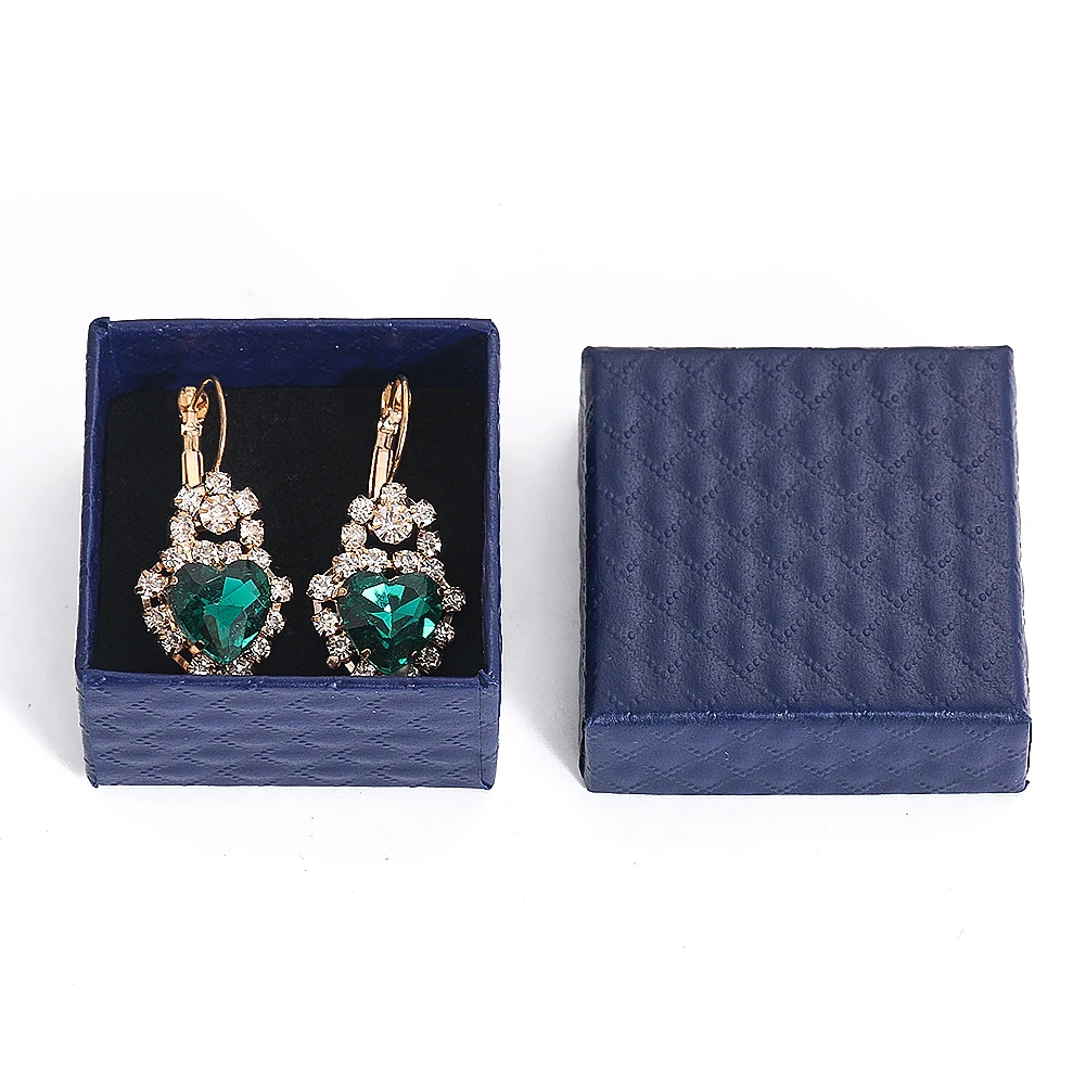 Portable Square Jewelry Organizer Storage Box Necklace Earrings Ring Display Gift Boxes Paper Jewellry Packaging Container