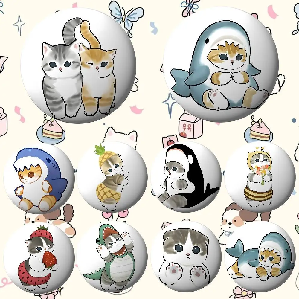 

Hand Drawn Cute Cat Badges Fans' Cartoon Lapel Pins Brooch Emblem Trinkets Gifts Folks Backpack Decor Jewelry Pieces