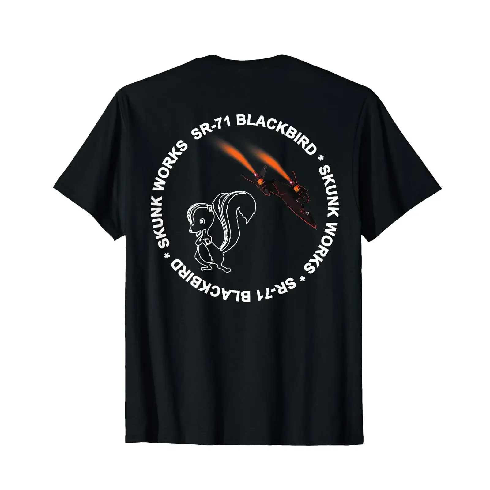 SR 71 Blackbird Skunk Works T Shirt vintage Washed streetwear Top For Everyday Wear Slightly Versatile Breathable fashion