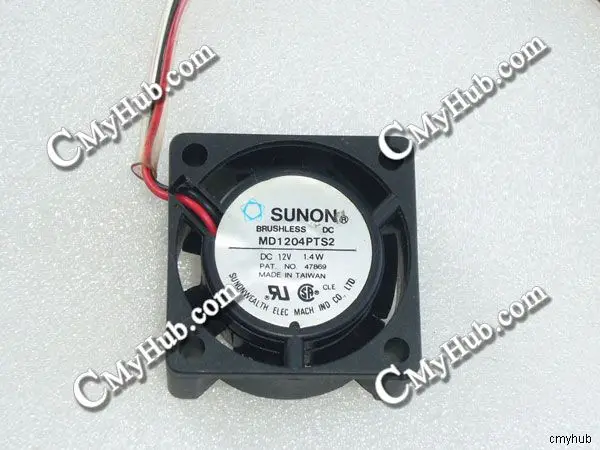 For SUNON MD1204PTS2 DC12V 1.4W 4020 4CM 40MM 40X40X20MM 2pin Cooling Fan MD1204PTS2