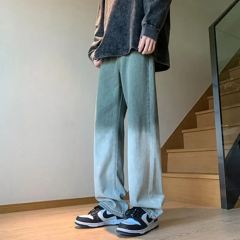 

Loose Men's Jeans Baggy High Quality Cheap Japanese Street Style Trousers 2025 Fashion Aesthetic Casual Trend Male Cowboy Pants