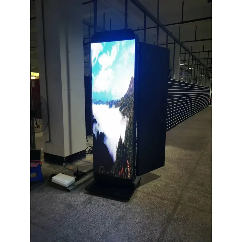Full HD Advertisement Digital Signage and Displays Screen Floor Standing Advertising Poster Machine LED Portable Billboard