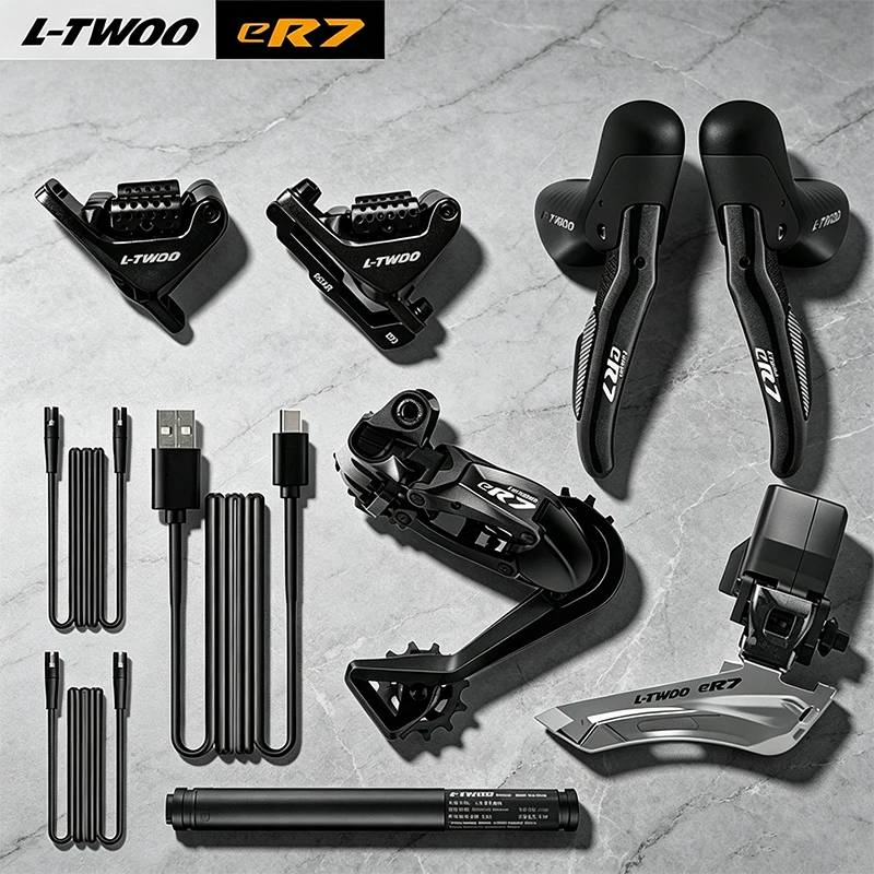 

LTWOO eR7 Wireless Electronic Groupset 10/11/12 Speed Hydraulic Disc Brake Aluminum Alloy Road Bike Wireless Shifting Kit