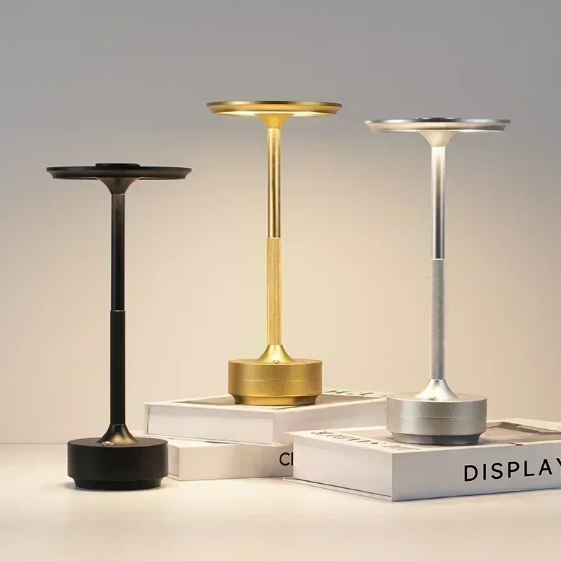 

Hot Rechargeable LED Desk Lamp Touch Dimming USB Portable Charging Coffee Shop Bar Vintage Decoration Atmosphere Night Light