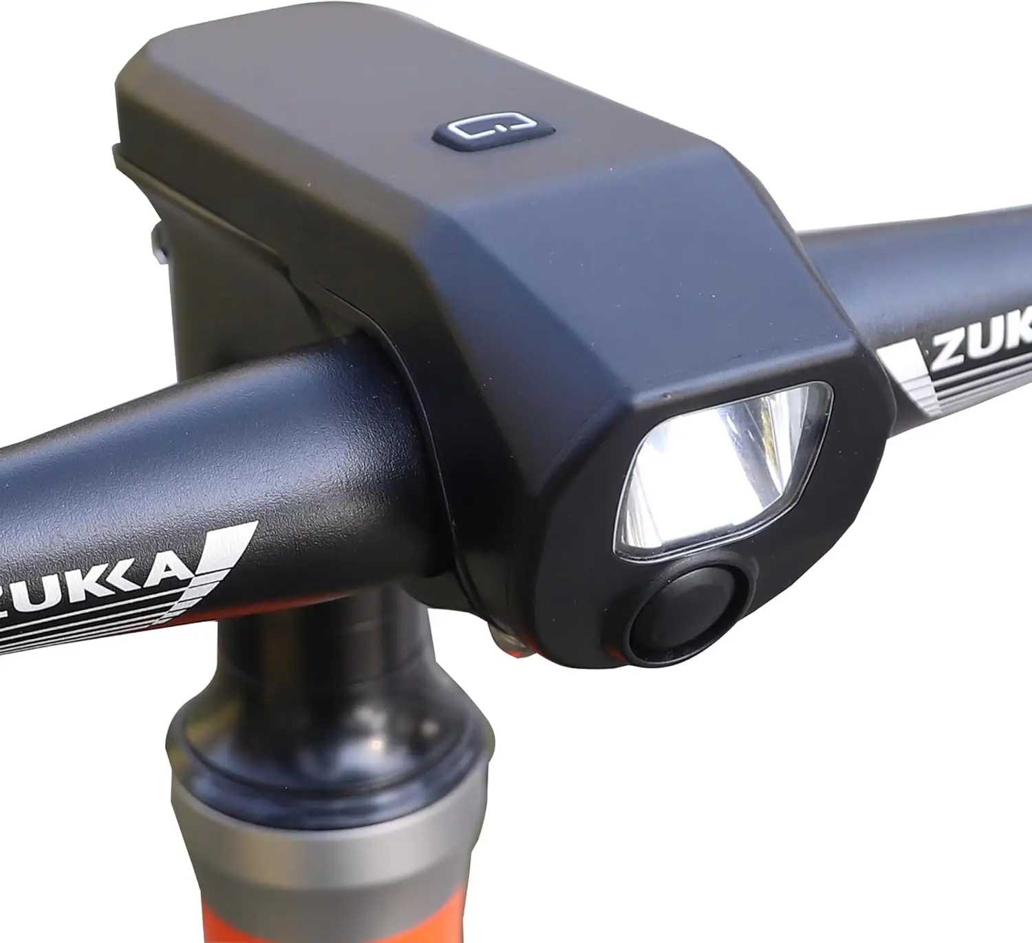 ZUKKA Bike Stem Handlebar Stem with Headlight and Bell 31.8mm Handlebar Bike Light Stem 80mm for Mountain Bike BMX Road Bike