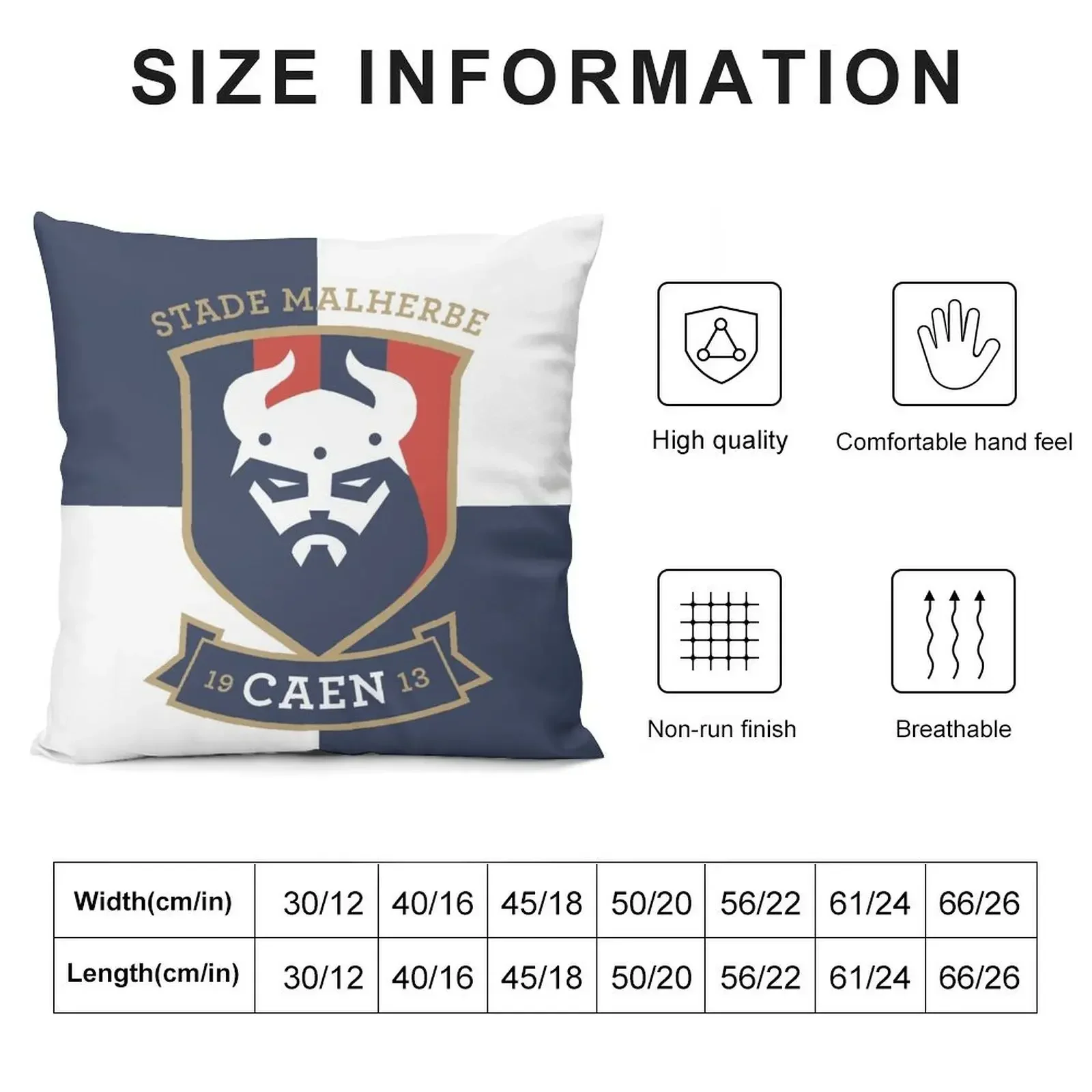 Stade Malherbe Caen Football Club Throw Pillow Pillows Aesthetic Decorative Pillow Covers For Sofa pillow