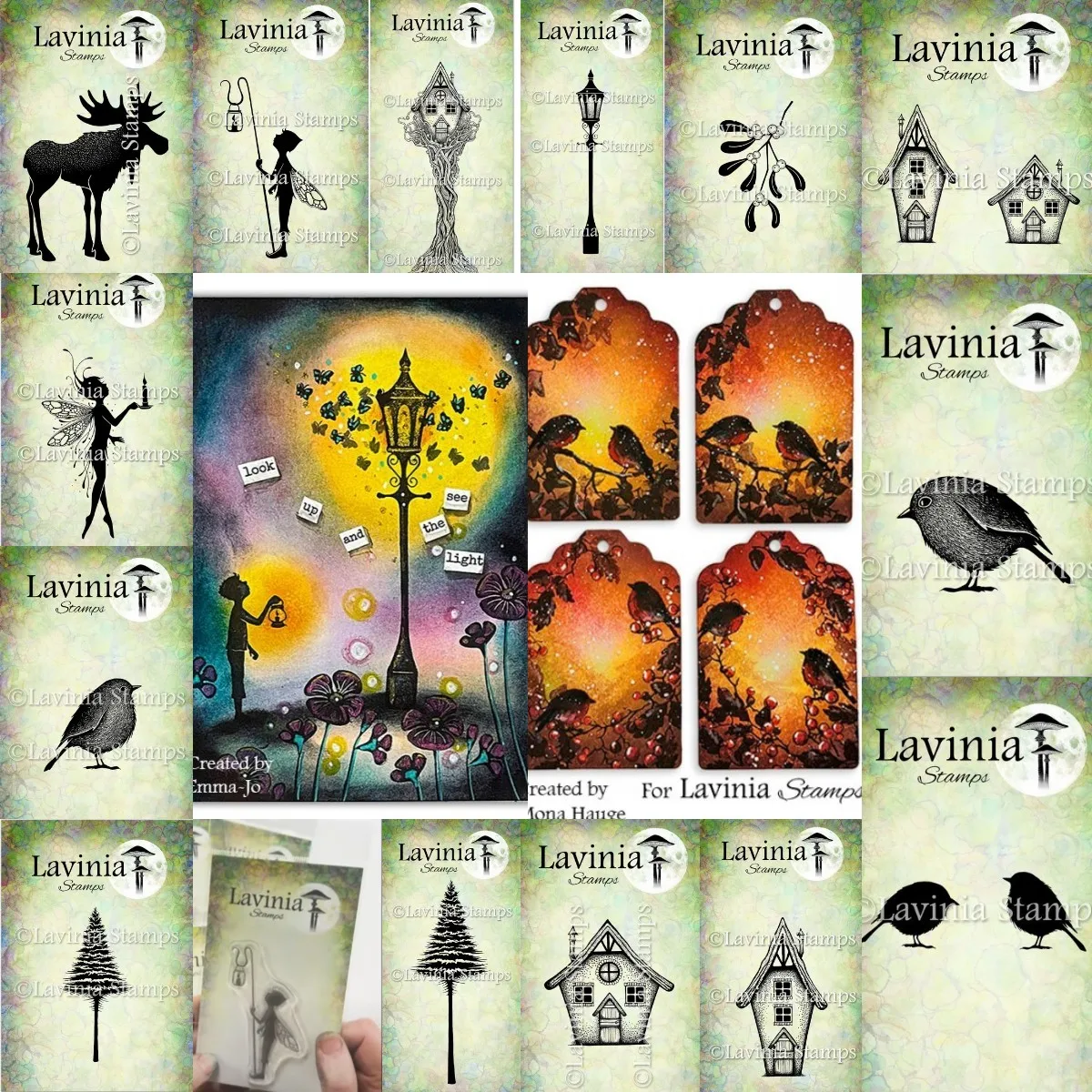 Halloween Haunted House Lamp 2024 New Stamps Diy Scrapbooking Paper Handmade Album Embossing Greeting