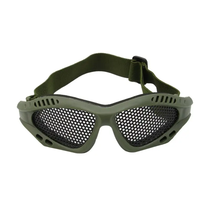 Tactical Motorcycle Airsoft Eye Protection Goggles Anti Fog Mesh Metal Glasses