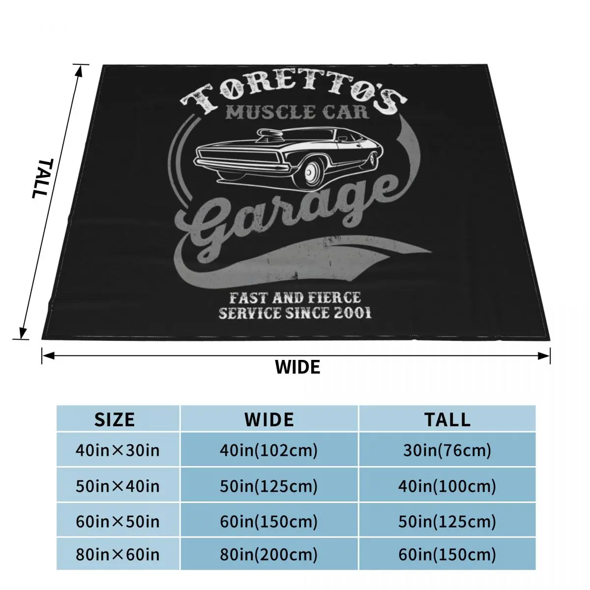 Toretto&x27;s Muscle Car Garage Classic \t\t Throw Blanket Blankets Sofas Of Decoration Blankets For Bed Blankets