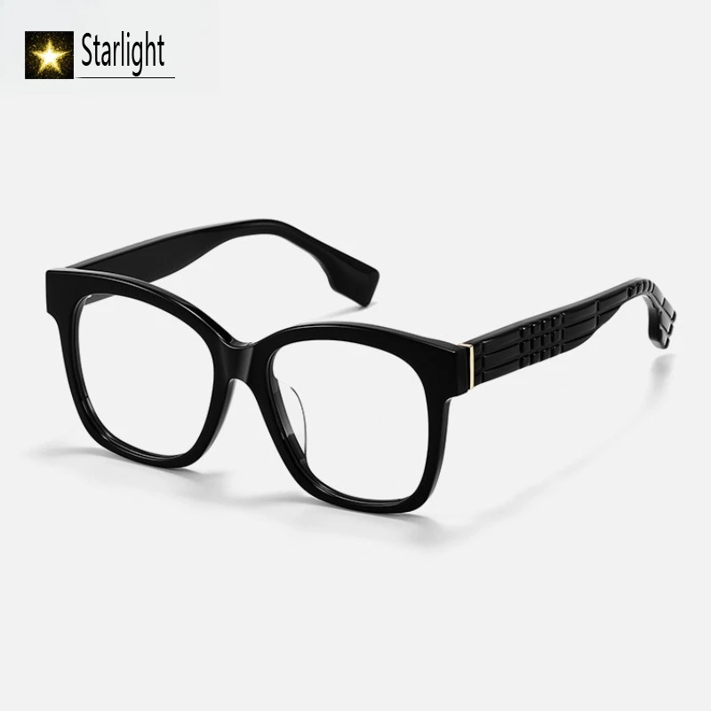 

Оправа для очков из черного ацетата 2026, квадратная, для женщин, уникальные оптические очки для чтения, для мужчин, для коррекции близорукости, 140 мм