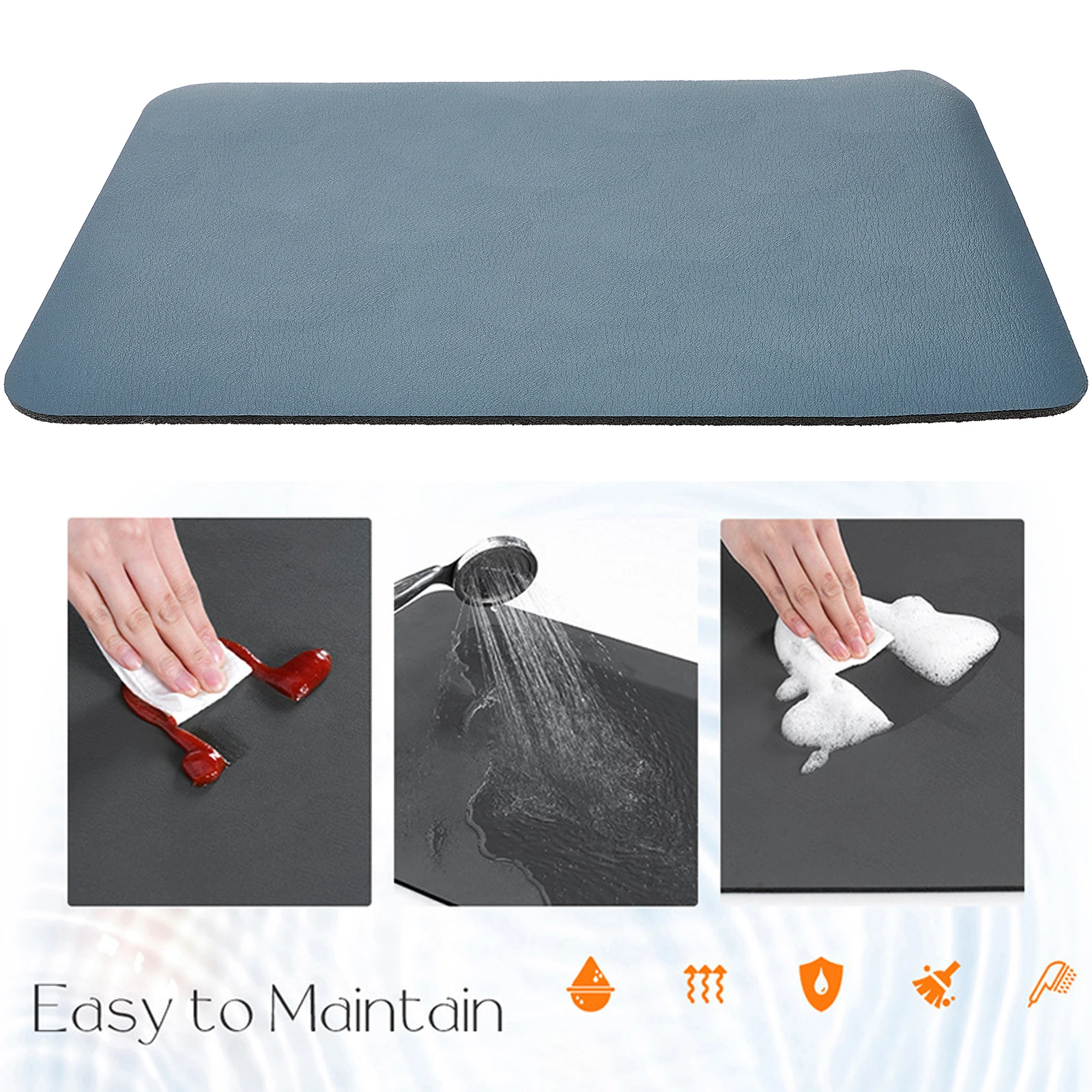 

Coffee Mat Heat Resistant High Friction Kitchen Counter Bar Mats Dish Drying Reusable Home Bar Mats For Countertop Supplies
