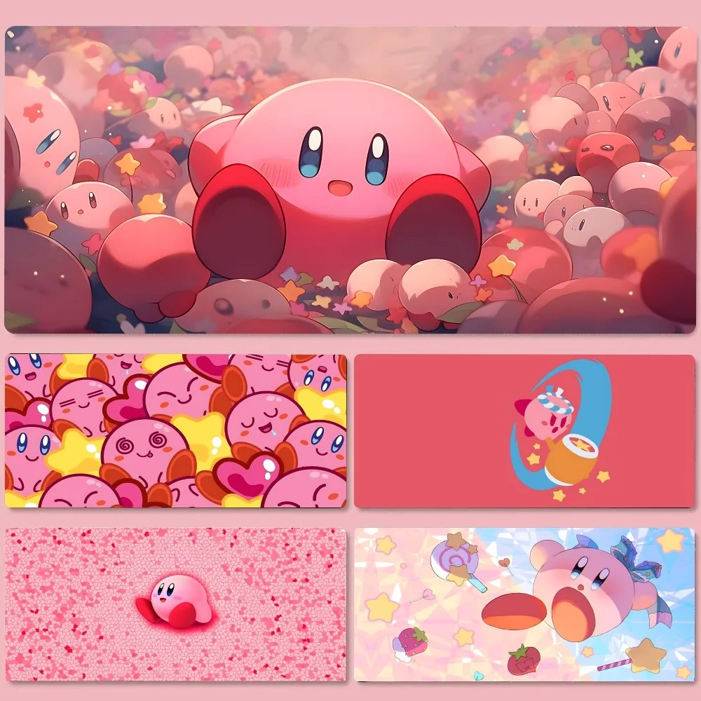 

Cute Pink K-Kirby Mousepad New Arrivals Large Gaming Mousepad L XL XXL Gamer Mouse Pad Size For Keyboards Mat