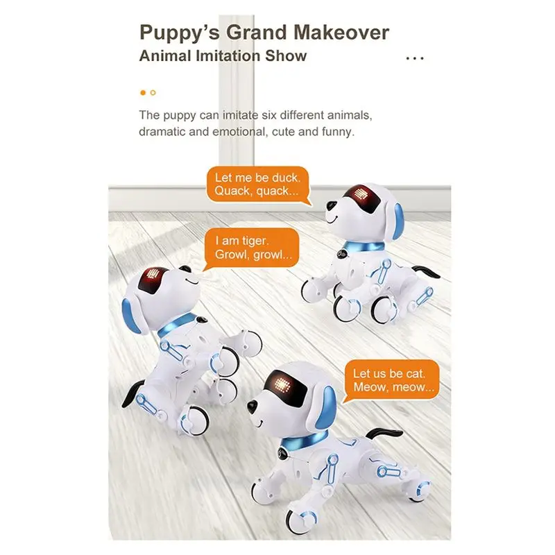 DELAM-électronique cascadeur animal de compagnie RC Robot chien interactif tactile Programmable intelligent marche danse pour enfants cadeau pour garçons filles