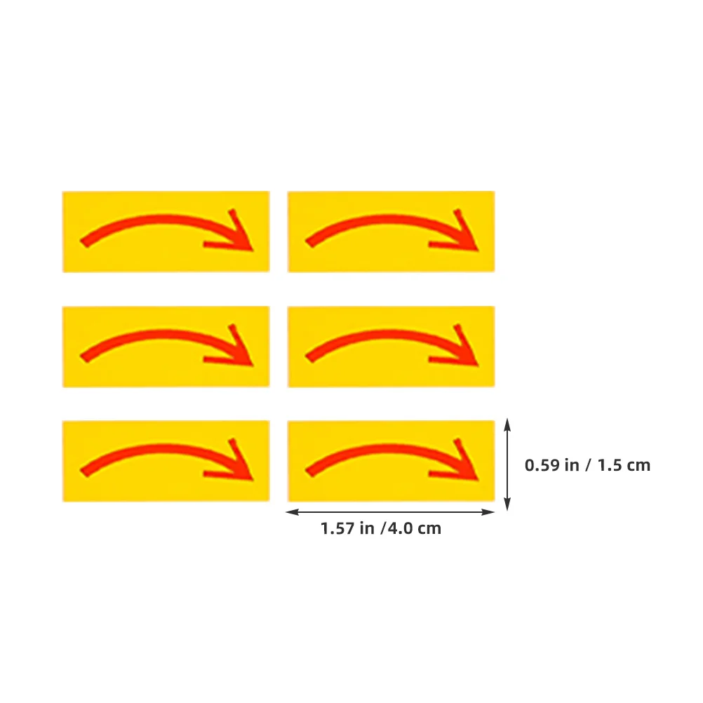 40 قطعة ملصقات سهم التدفق مقاوم للماء لاصق قوي مؤشر اتجاهي لمركز مستودع المصنع استخدام شارات السلامة المرورية