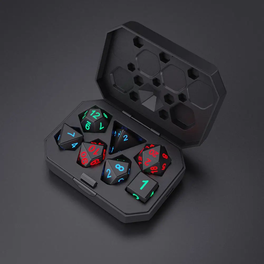 Electronic DND Dice Luminous Electronic Dice Set Multiple Sides Adults Entertainment  for Board Game Party