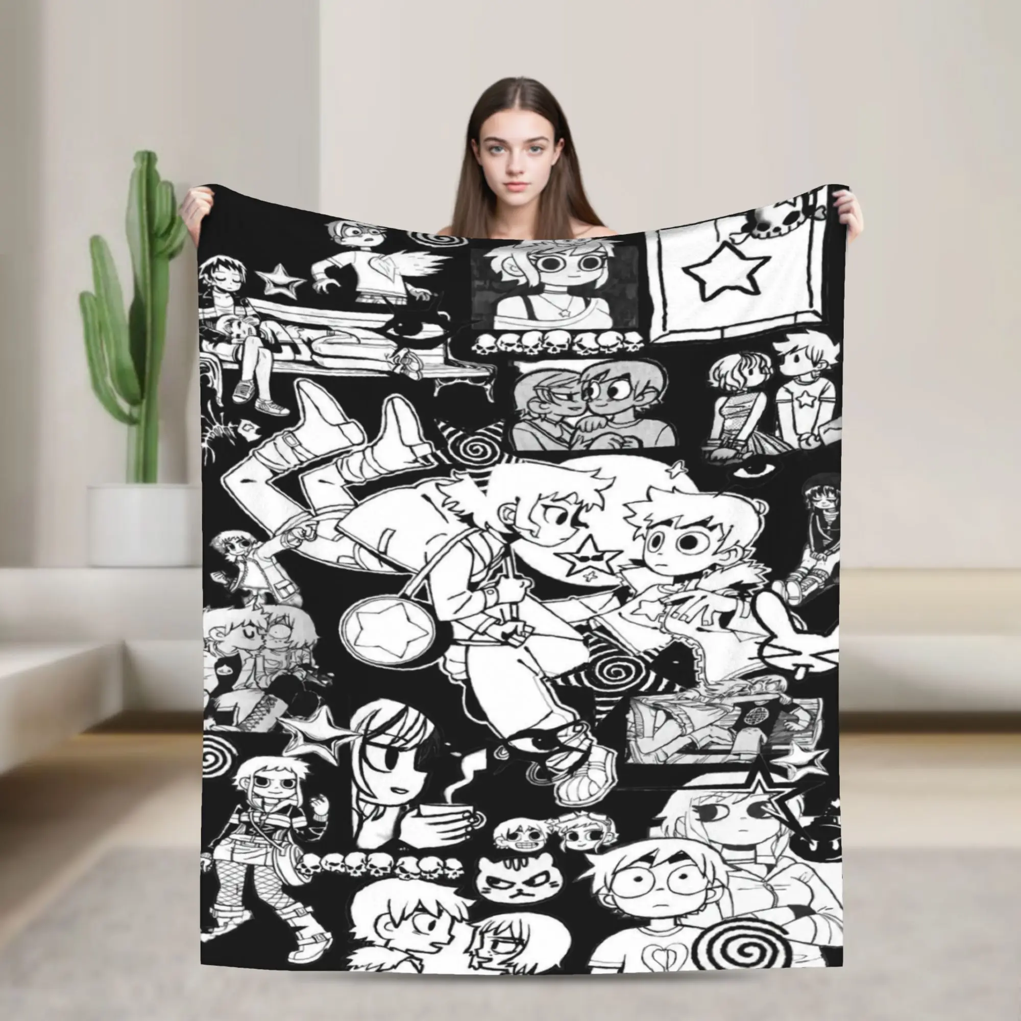 New Arrival Scott Pilgrim vs. the World Blanket Ultra-Soft Flannel  Comfortable Throw Blankets Machine Washable