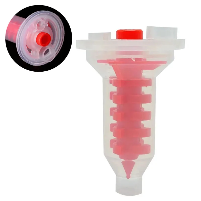 Cabezal de mezcla Dental para tubo de mezcla de dos componentes 5:1, materiales de impresión desechables, puntas de mezcla, tubo de mezcla, tubos de colores de laboratorio