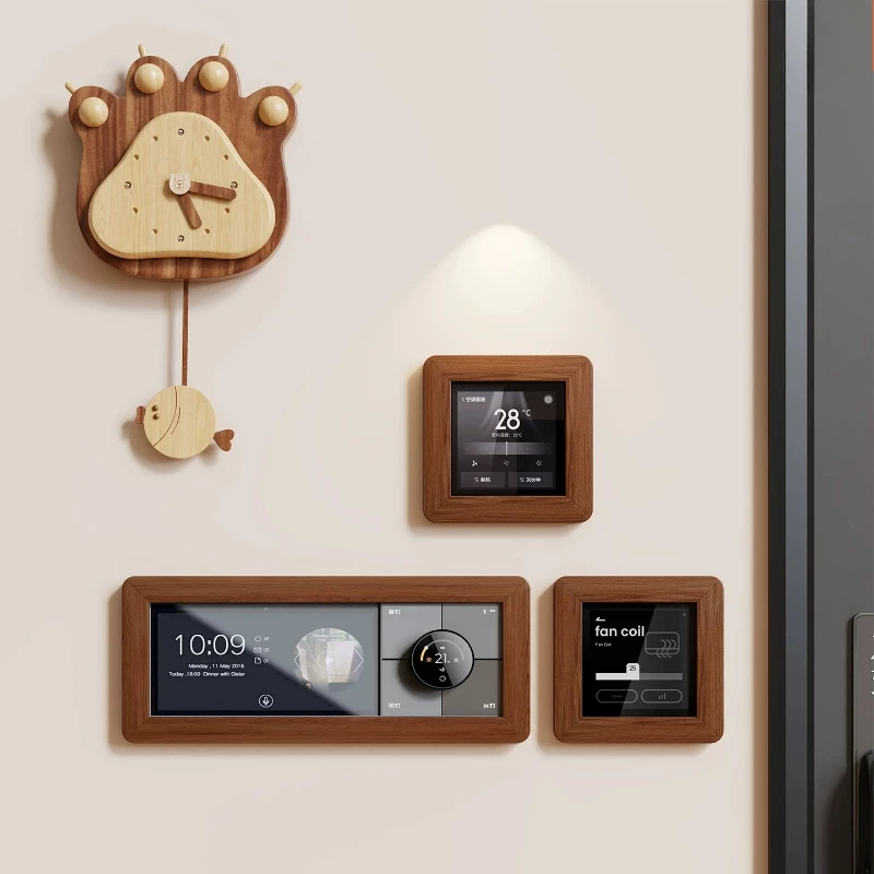 Solid Wood Switch Plate Frame Wall Protector Socket Decor Cover Hide Wall Imperfection Anti-dirty Decor Frame No Wall Damage