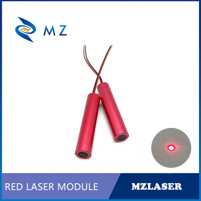 Imagem -06 - Laser Redondo Vermelho do Ponto Lente de Vidro Categoria Industrial Compacto D10 mm 650nm 1mw 5mw 10mw Venda Quente