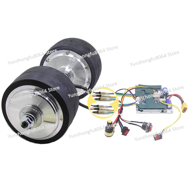 4-Inch Brushless Speed Regulation Motor 113 Toothed Wheel Hub Deceleration, DC Low-speed Big Twist Track Medical Push Food Cart