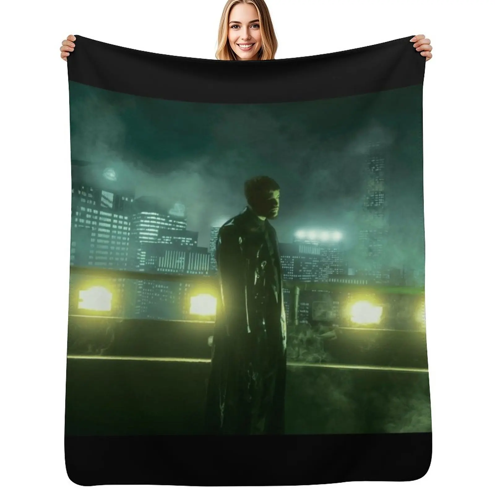 

Yeat 2093 Alien Spaceship Cover New Album Hip Hop Throw Blanket Faux Fur Soft Warm Blanket for Bed