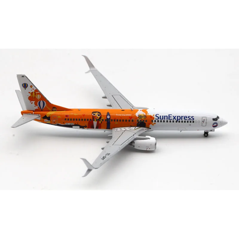 LH4288 Alloy Collectible Plane Gift JC Wings 1:400 SunExpress Air Boeing B737-800 Diecast Aircraft JET Model TC-SPF With Stand