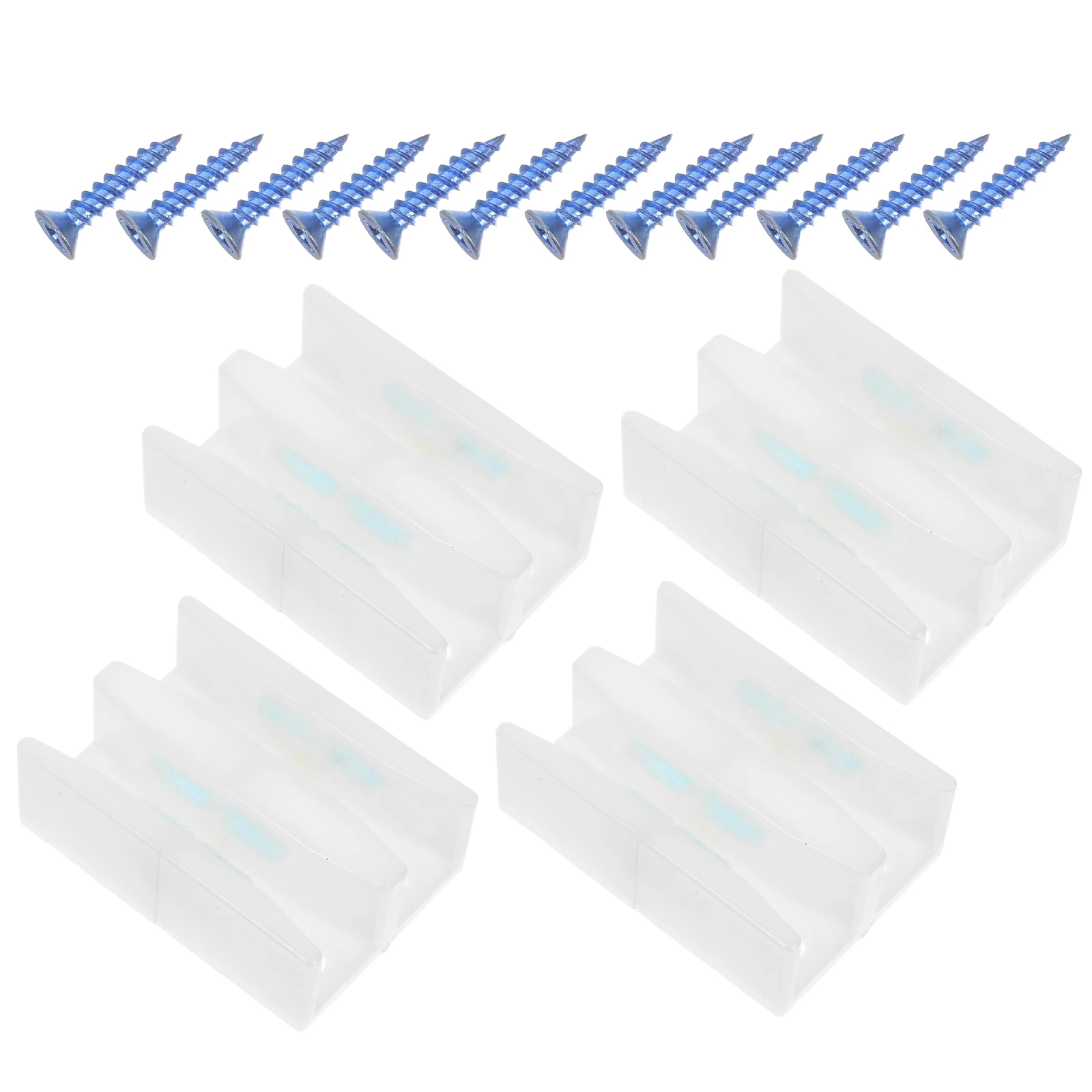 

4 set Shower Bottom Sliding Glass Durable Plastic Bumpers For Bathroom Stable Anti-Slip Design Lightweight Easy Install