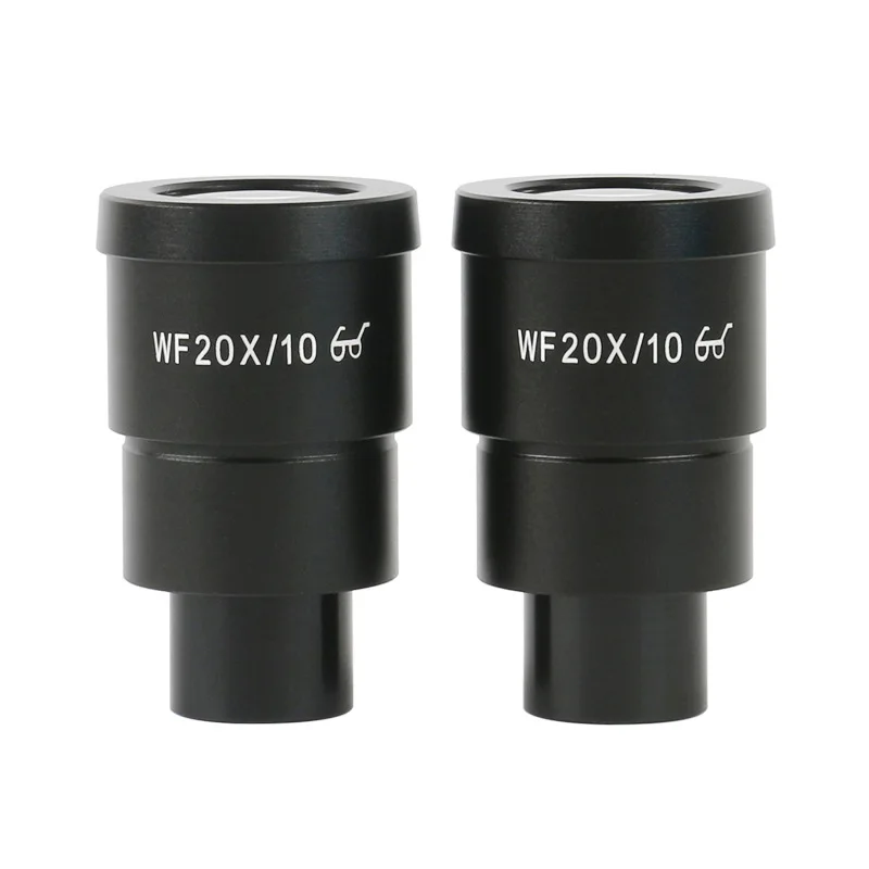 

WF20X Stereo Microscope with 10mm Wide-Angle Eyepiece, Large Field of View & High Eye Point, 20x Magnification, 1 Pair