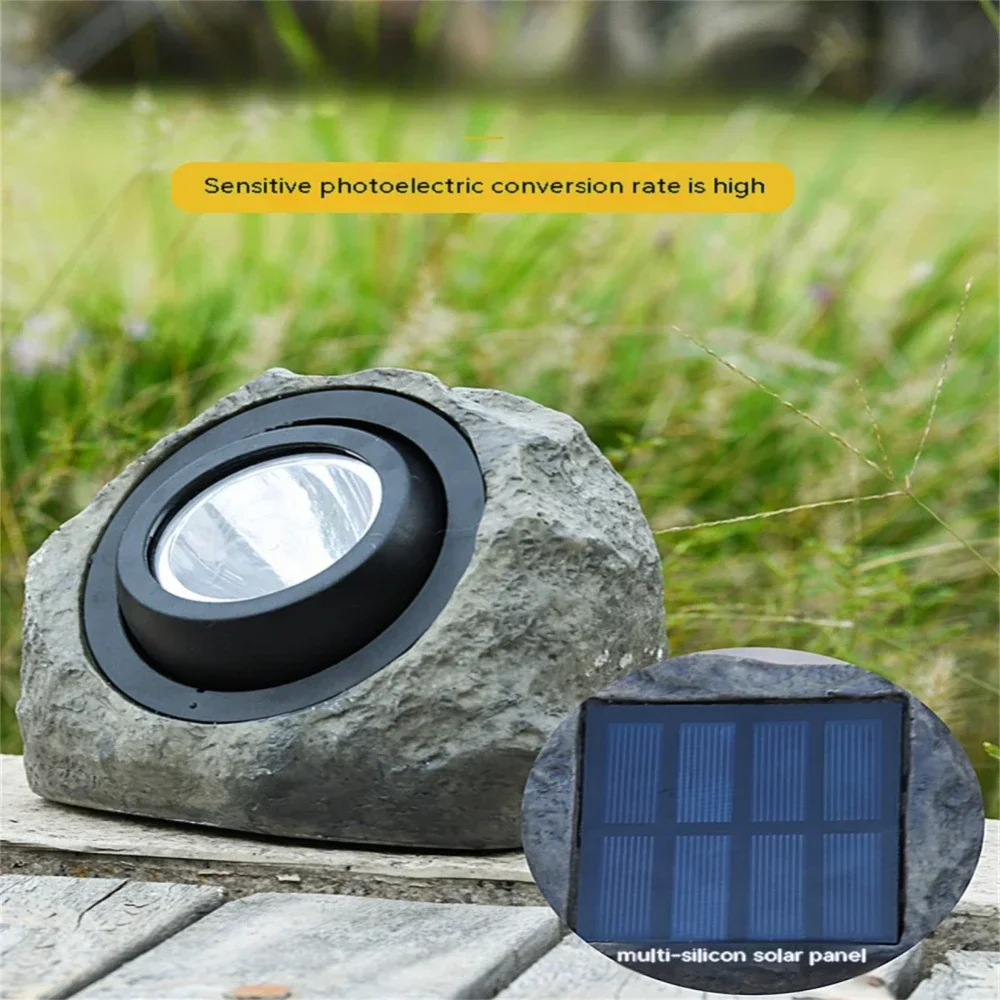 تعمل بالطاقة الشمسية فناء مسار المناظر الطبيعية مقاوم للماء ضوء حديقة الحديقة LED في الهواء الطلق مقلد حجر بركة ضوء حديقة الديكور