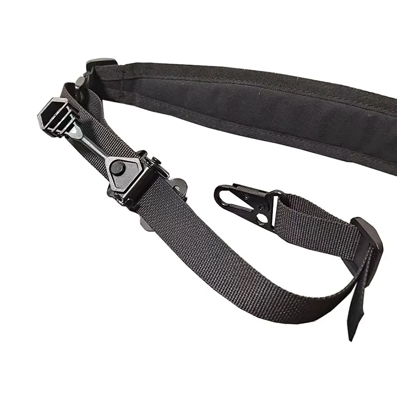 Two-point rifle sling, single-point traditional metal hook sling, suitable for hunting and shooting activities