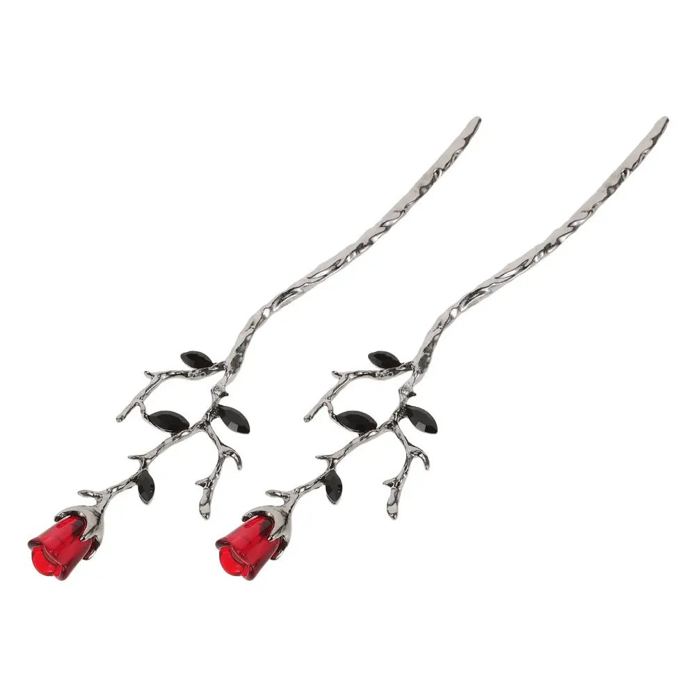 

2 шт. декоративные заколки-шпильки для волос в виде розы в китайском стиле, женские аксессуары для причесок на вечеринки и свадьбы