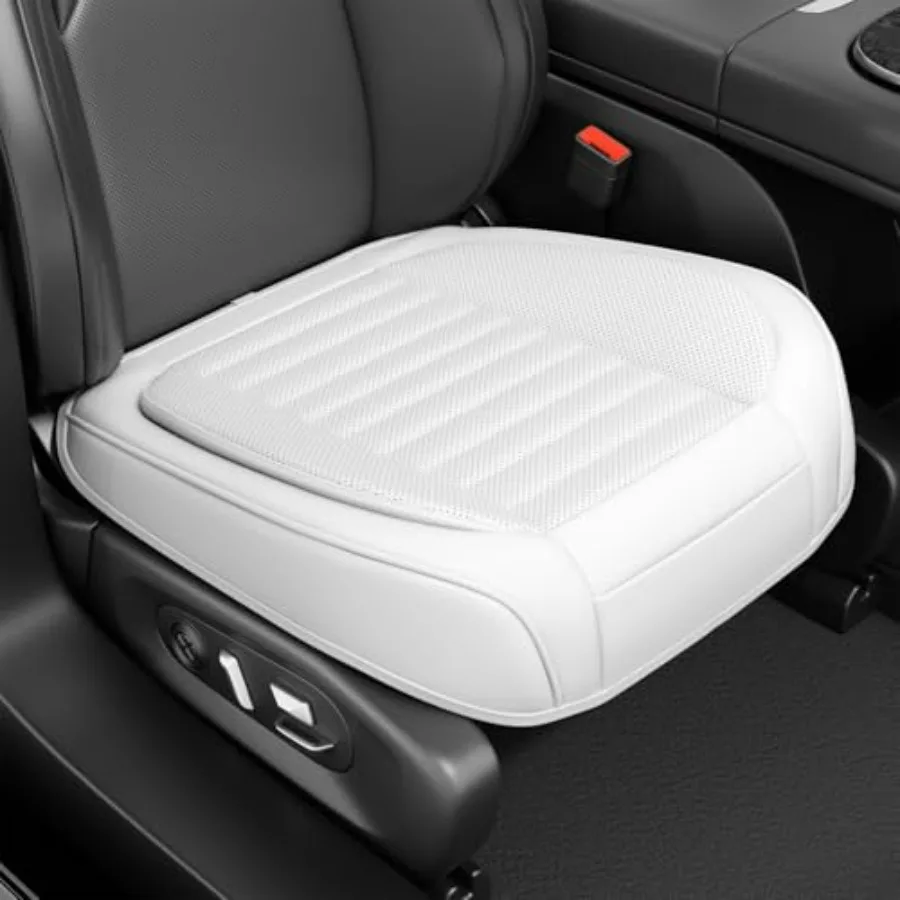 

2 Pack Car Bottom Seat Covers Luxury Leather Front Seat Covers Breathable Waterproof Universal Anti-Slip Fit for Most Vehicles