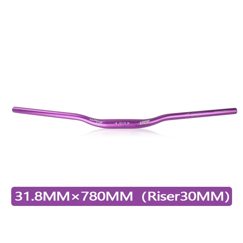 WAKE 31,8MM Fahrradlenker aus Aluminiumlegierung, 720/780mm Ultraleichter Fahrradlenker für MTB und Rennräder