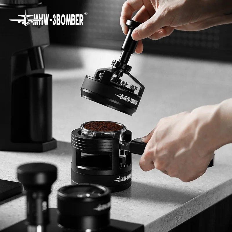 MHW 3BOMBER 58mm Coffee Portafilter Holder Support Base Rack Espresso Distributor Tamper Station Accessories Barista Tools