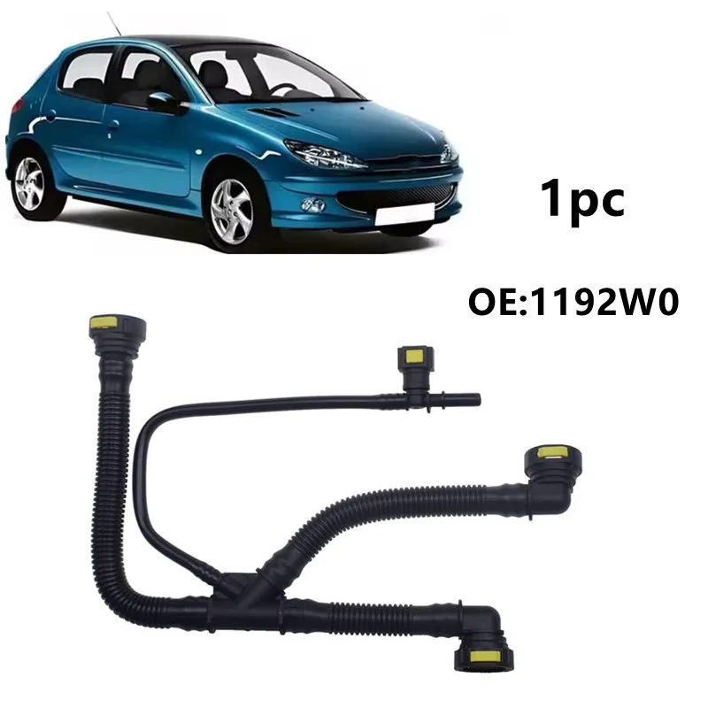 1pc 1192W0 Engine Crankcase Breather Pipes Oil Vapor Hose for Peugeot 206 207 307 308 408 for Citroen 1.6 16V