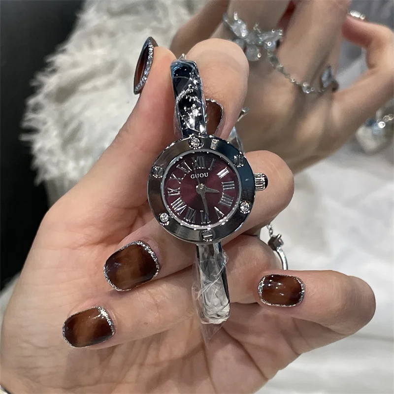 

CILOA bracelet watch female brand genuine workplace round 2025 new light luxury gift small exquisite waterproof quartz watch