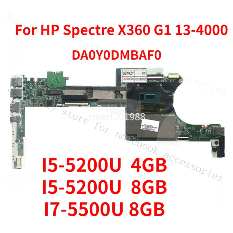 

A+ For HP Spectre X360 G1 13-4000 Motherboard I7-5500u I5-5200u CPU DA0Y0DMBAF0