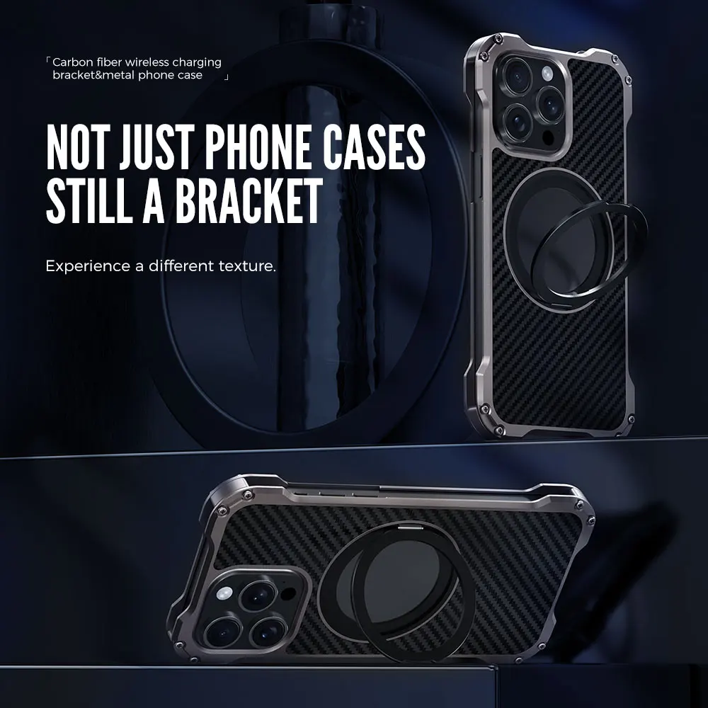 

Breathable heat dissipation rotating bracket Case For Apple IPhone 16 Pro Max 12 13 14 15 Pro max Armor Shockproof Cover shell