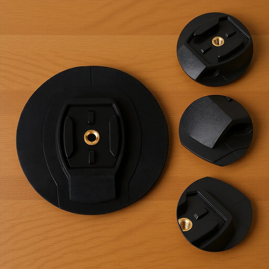 

1pc Mount Base Sup Surfboard Surfboard Fixing Base Outdoor Sports Camera Accessory Adhesive Waterproof Action Camera Mount Black