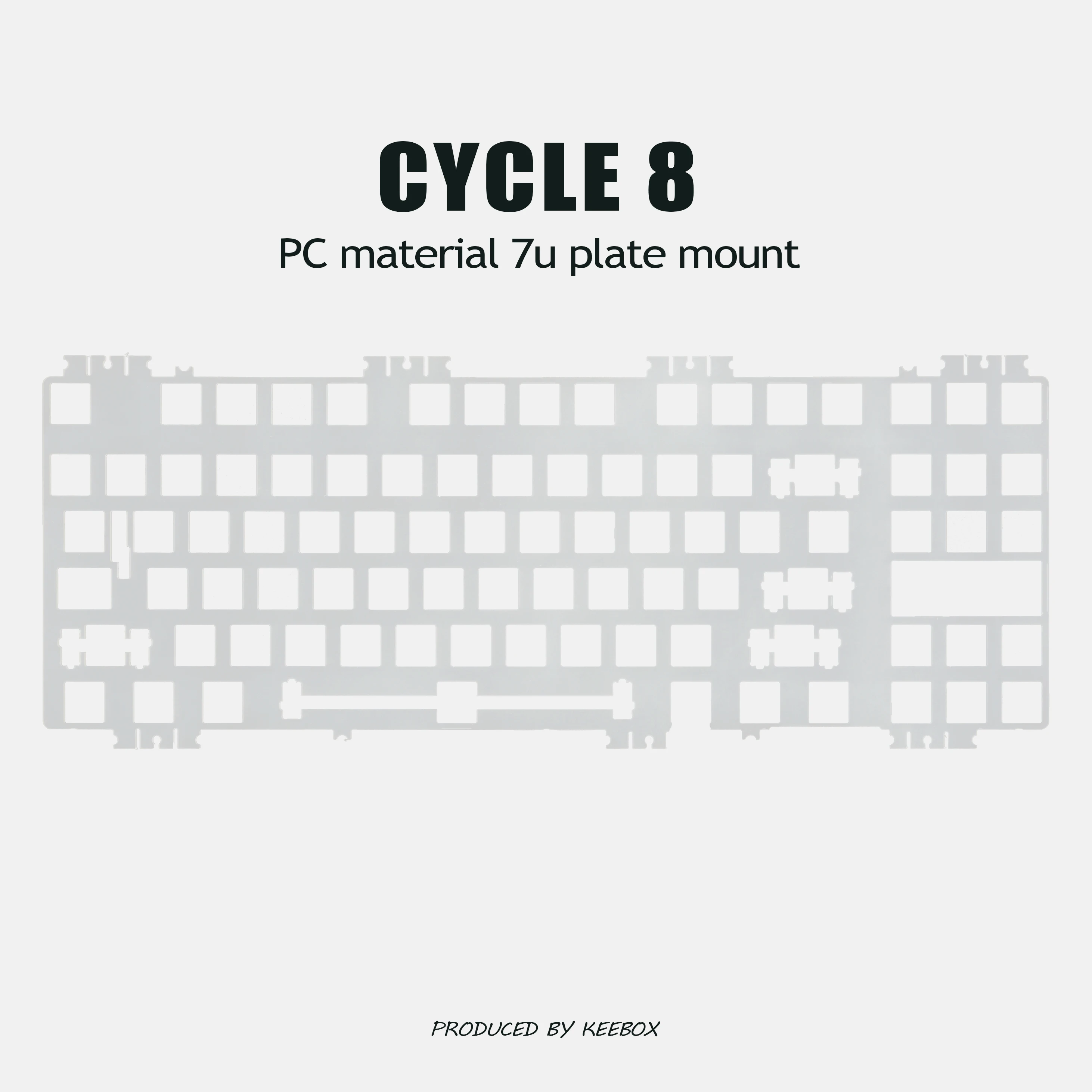 Keebox TKD Cycle8 PCB マウントプレートマウントメカニカルキーボード 