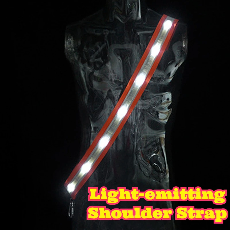 

Светодиодный USB-перезаряжаемый фонарь на одно плечо с высокой видимостью, аксессуар для безопасности при беге, езде на велосипеде, пеших прогулках, активного отдыха, для выпускников