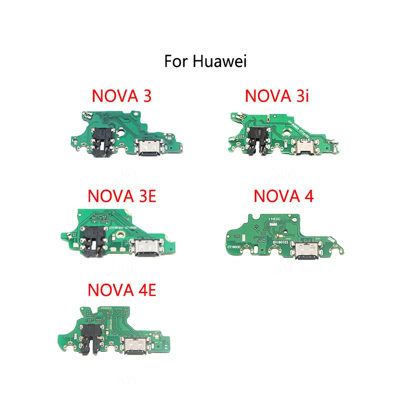 USB Charge Dock Port Socket Jack Plug Connector Flex Cable For Huawei Nova 3 3i 3E 4 4E Charging Board Module