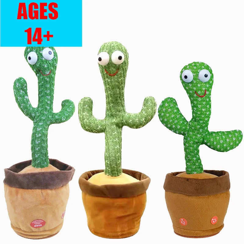 Dancing Talking Cactus Toys for Baby Toddler Boys Girls Gifts Singing Mimicking Cactus Toy Recording Repeating Cactus Baby Toys