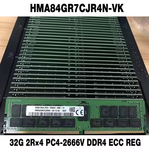 1PCS HMA84GR7CJR4N-VK 32G 2R&times;4 PC4-2666V DDR4 ECC REG Server Memory