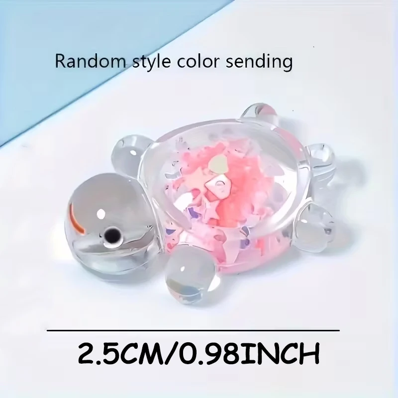 2.5cm Mini  Transparent Turtle Cute Cream Glue Accessories Student Party Desktop Decoration Toys DIY Small Gifts