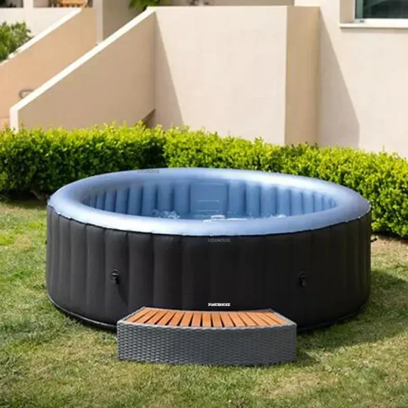 Household Inflatable Bathtub Aldult Heated Bathtub Sauna Bath Spring Spa Courtyard Product Portable Folding Jacuzzi N